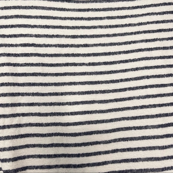 Anthropologie W5 Women’s Medium White Blue Striped 3/4 Sleeve T Shirt Ca… - Picture 8 of 8